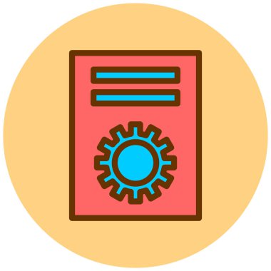 dosya, belge, ayarlar, optimizasyon, yönetim, geliştirme, rapor, eğitim, derece, vektör illüstrasyonu