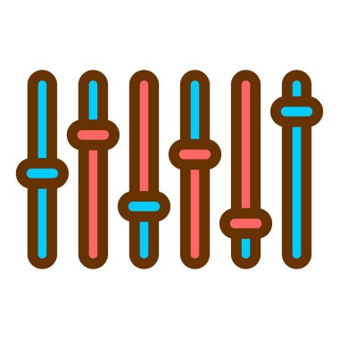 ses eşitleyici simge vektör illüstrasyon tasarımı