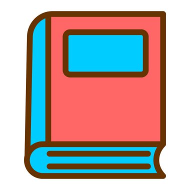 Kitap. Web simgesi basit illüstrasyon