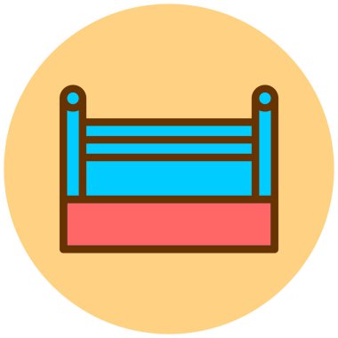 Sandalye. Web simgesi basit illüstrasyon