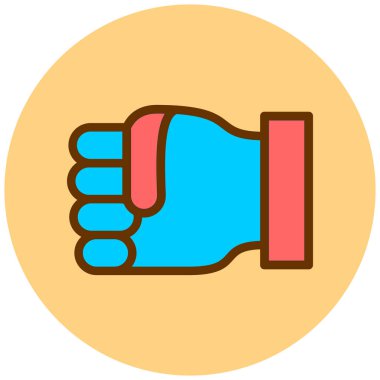 Elini ver. Web simgesi basit illüstrasyon