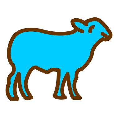 Bir ineğin vektör illüstrasyonu