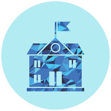 Ev ikonu. Web için vektör simgeleri oluşturmanın basit bir illüstrasyonu