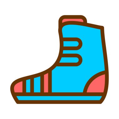 Ayakkabı. Web simgesi basit illüstrasyon