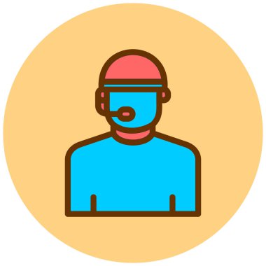 avatar. Web simgesi basit illüstrasyon