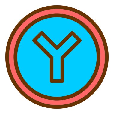 Yol işareti simgesinin vektör illüstrasyonu