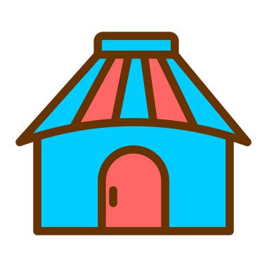 ev vektörü illüstrasyonu, simge ögesi arkaplanı