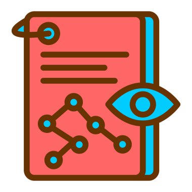 iş ve finans düz simgesi, vektör illüstrasyonu