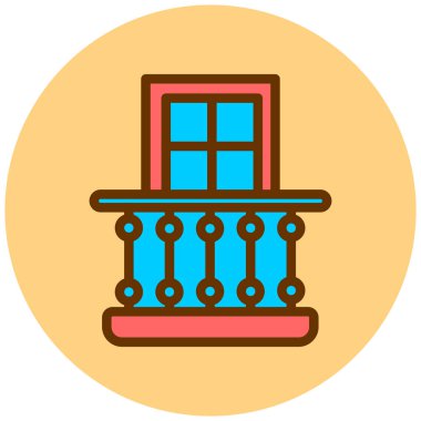 Pencere. Web simgesi basit tasarım