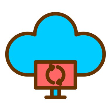 Bulut hesaplama. Web simgesi