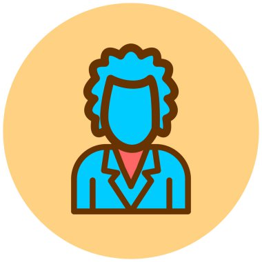 avatar. Web simgesi basit illüstrasyon