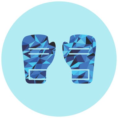 kutu eldiven simgesi, vektör illüstrasyonu basit tasarım