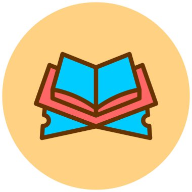 Kitap. Web simgesi basit illüstrasyon