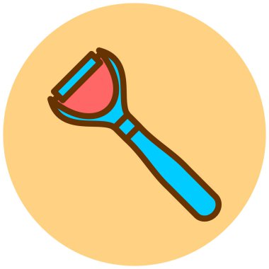 Tırnak makası. Basit resimleme