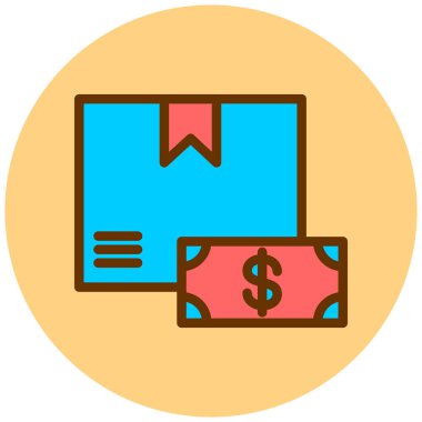 Alışveriş. Web simgesi basit illüstrasyon