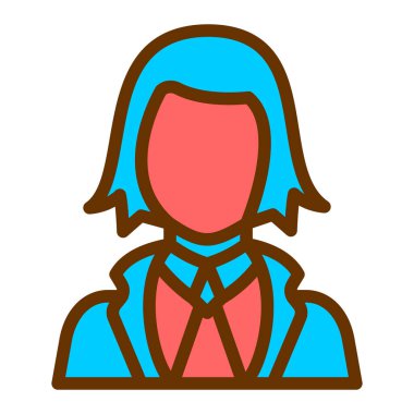 avatar. Web simgesi basit illüstrasyon