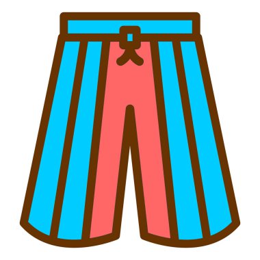 Şort. Web simgesi basit illüstrasyon