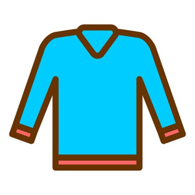 Kıyafetler. Web simgesi basit illüstrasyon