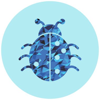 Böcek. Web simgesi basit illüstrasyon