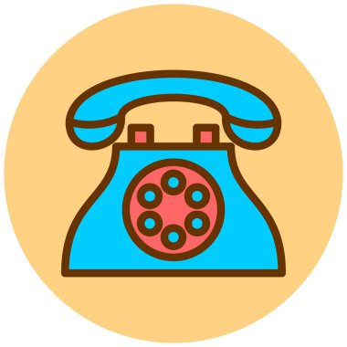 - Telefon. Web simgesi basit illüstrasyon