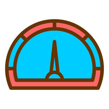 Dairesel pusula simgesinin vektör çizimi