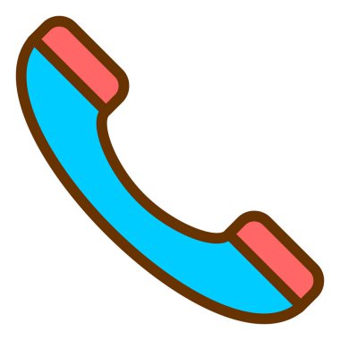 - Telefon. Web simgesi basit illüstrasyon