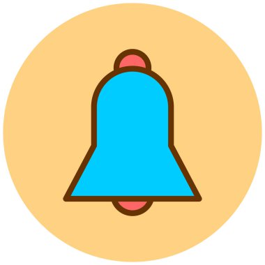 Zil. Web simgesi basit illüstrasyon