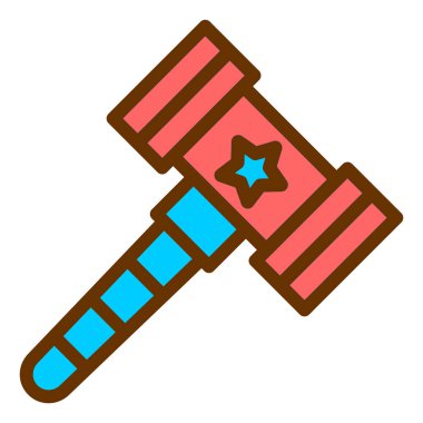 Parti düz vektör simgesi