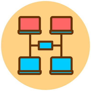 ağ paylaşımı. Basit resimleme