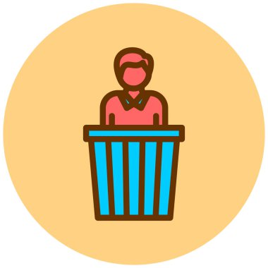 Çöp. Web simgesi basit illüstrasyon