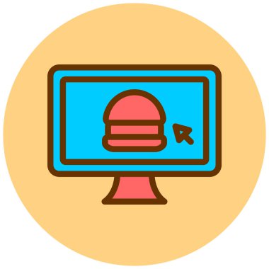 fast food. Basit resimleme