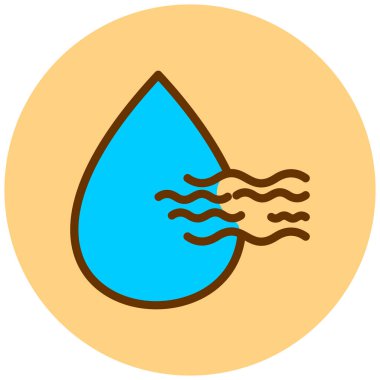 Su damlası. Basit resimleme