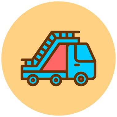 Kamyon. Web simgesi basit illüstrasyon