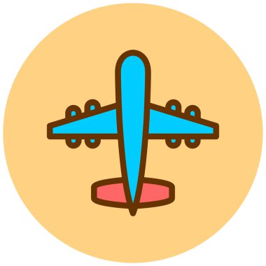 Uçak. Web simgesi basit illüstrasyon