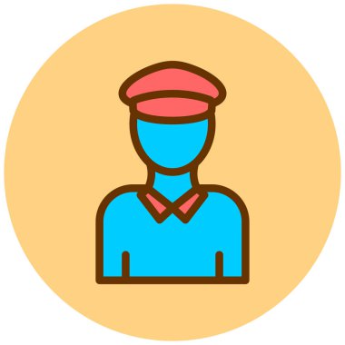 Bir kadın simgesinin vektör illüstrasyonu