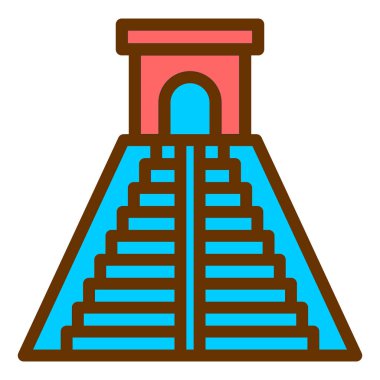 Bina. Web simgesi basit illüstrasyon