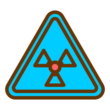 uyarı işareti simgesi. Tehlike sembolü. düz tasarım biçimi.