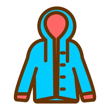 Kıyafetler. Web simgesi basit illüstrasyon