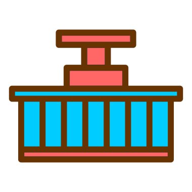 Web ve mobil için trenin vektör simgesi düzenlenebilir çizgi simgeleri