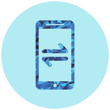 cep telefonu simgesi. Web için t harfi vektör simgelerinin basit çizimi