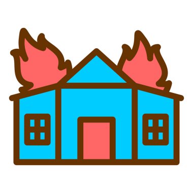 Ev. Web simgesi basit illüstrasyon