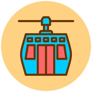 Havaalanı. Web simgesi basit illüstrasyon