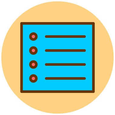 Belge. Web simgesi basit illüstrasyon