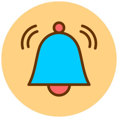 Zil. Web simgesi basit illüstrasyon