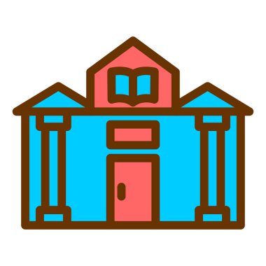 Bina. Web simgesi basit tasarım