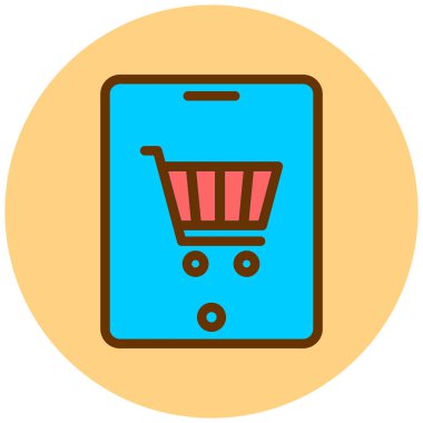 Alışveriş arabası. Basit tasarım