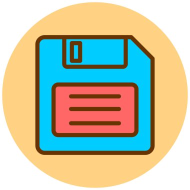 dosya biçimi simgesi, vektör illüstrasyonu