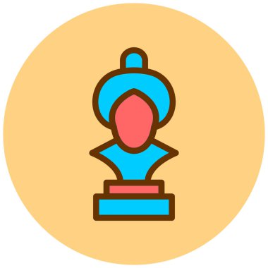 Kupa. Web simgesi basit illüstrasyon