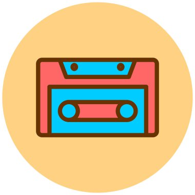 kaset teyp vektör simgesi