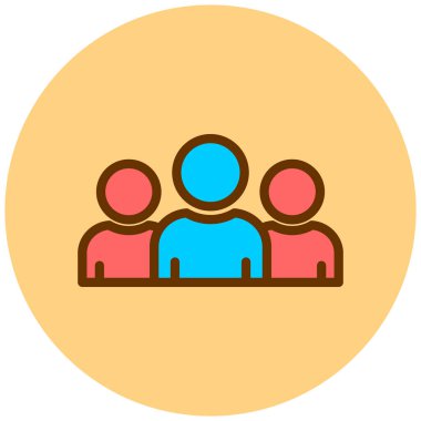 grup insan vektör simgesi